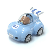 Thumbnail for Pull-Back Car™ – Lysende racersjov – Legetøjsbil