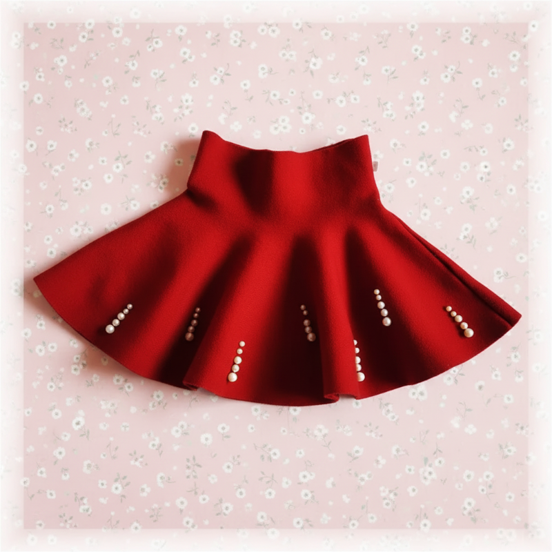Girls Knitted Skirt – Komfort & stil – Børneskørt