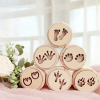 Thumbnail for WoodStamp – Montessori & Kreativt – 6 stk. leirstempler af træ