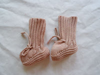 Thumbnail for Mini Fashion™ - Varme og stilfulde - Strikkede Babysutsko