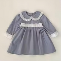 Thumbnail for Mini Fashion™ - Kjole - Beige mønsterKomfortabel og stilfuld - Forår Romper Kjoler Børn