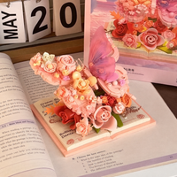 Thumbnail for BloomBook – Romantisk & kreativt – 3D-blomsterbog med roser og sommerfugle