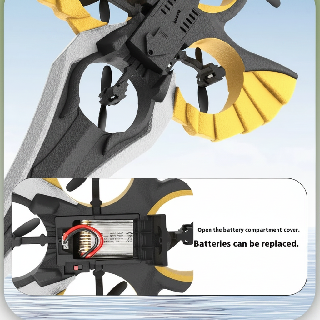AirBlade – Legende & interaktivt – fjernstyret flyvende legetøj med sværddesign
