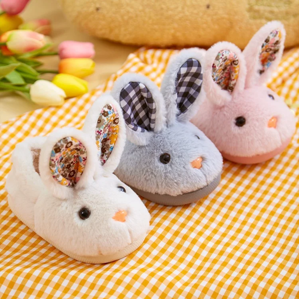 BunnyToes – Bløde & varme – Plyskaninslippers