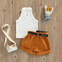 Thumbnail for MiniFashionista – Elegant & Trends – Pigesæt med top, shorts og hoftetaske