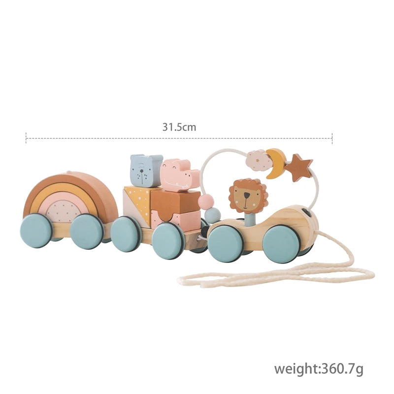 TrainCount –  Klassisk & pædagogisk – Træ Montessori-tog