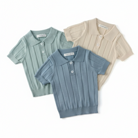 Thumbnail for MiniLuxe – Elegant og behagelig – poloshirt i strikket stof