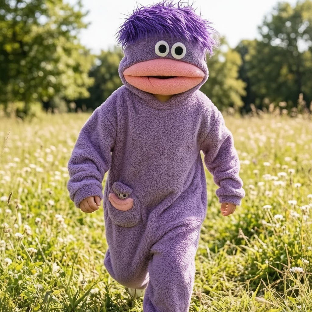 LittleMonster – Behagelig & sød – Børne-onesie med sjovt monster-motiv