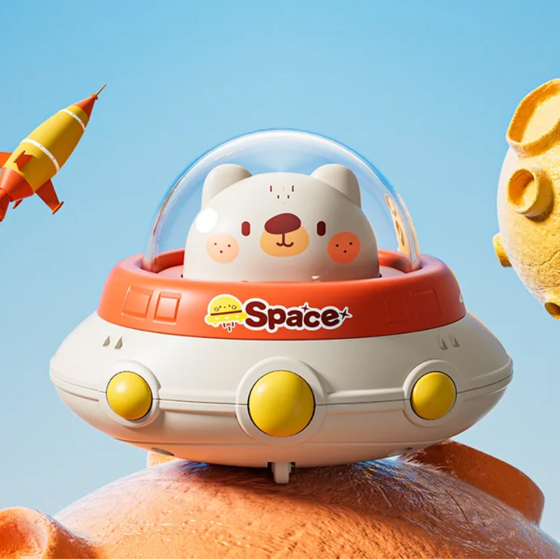 Push and Go UFO Toy – Motorik & leg – UFO Legetøj