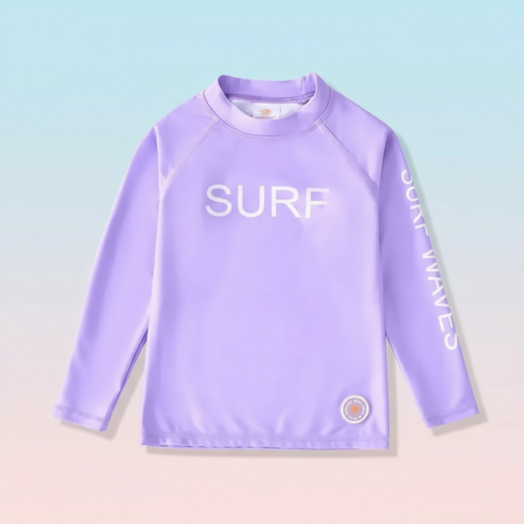 SunShield – Beskyttende og fleksibel – Surf-shirt til børn med lange ærmer og UPF 50+