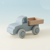 Thumbnail for Montessori Silicone Toy Car – Sikker & bidvenlig – Bidelegetøj i form af et køretøj i silikone