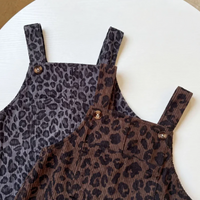 Thumbnail for LeopardChic – Trendy og behagelig – Pige-overalls med leopardmønster