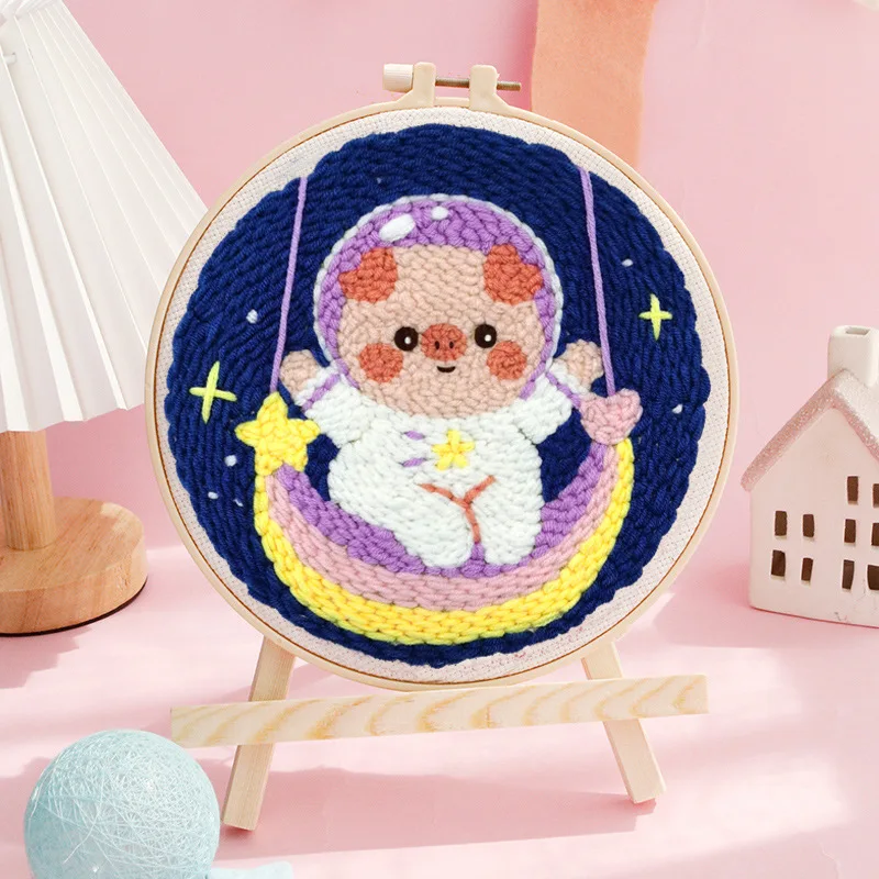 SoftLoop – Blødt & kreativt – DIY Punch Needle Hjemmedekorationssæt