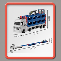 Thumbnail for CarHauler – Legende & eventyrligt – Biltransportør-legesæt med racerbiler