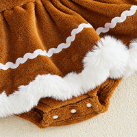 Thumbnail for LittleGinger – Varm og festlig – Baby-julejumpsuit med hårbånd