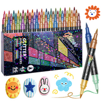 Thumbnail for ArtShine – Farverigt & sprudlende – Sæt med dobbeltsidede glitter- og lysende tuschpenne