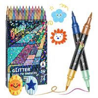 Thumbnail for ArtShine – Farverigt & sprudlende – Sæt med dobbeltsidede glitter- og lysende tuschpenne