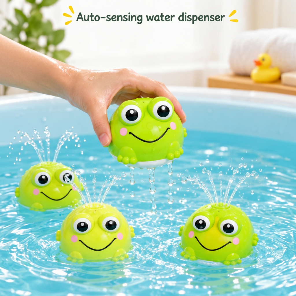 FrogSplash – Munter & interaktiv – Automatisk vandfontæne