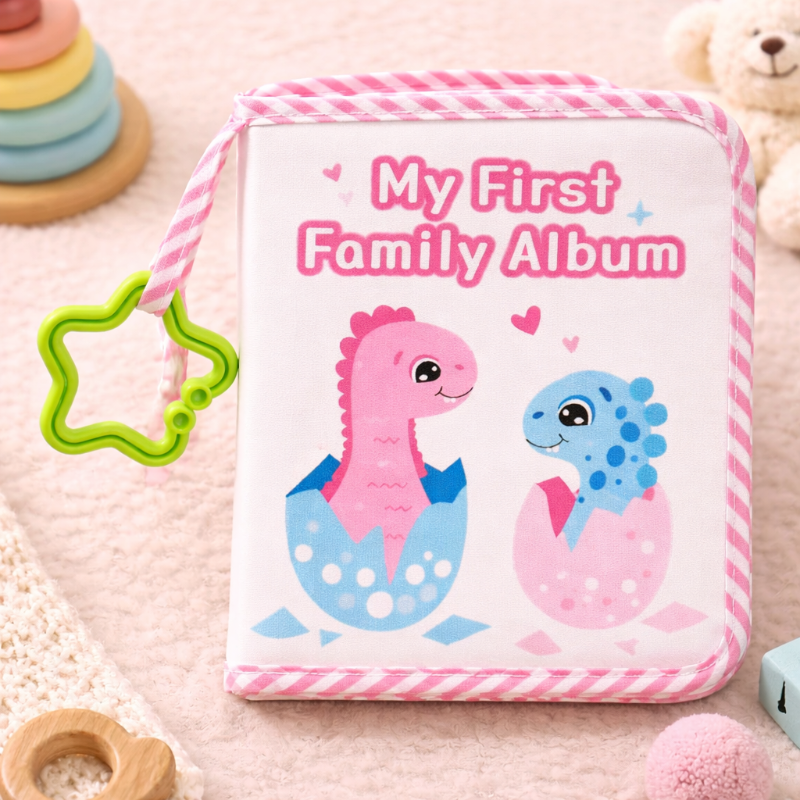 Baby Photo Album – Blødt & Minder – Fotobog i stof
