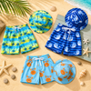 Beach Set – Farverigt og stilfuldt – Badebukser med print og hat