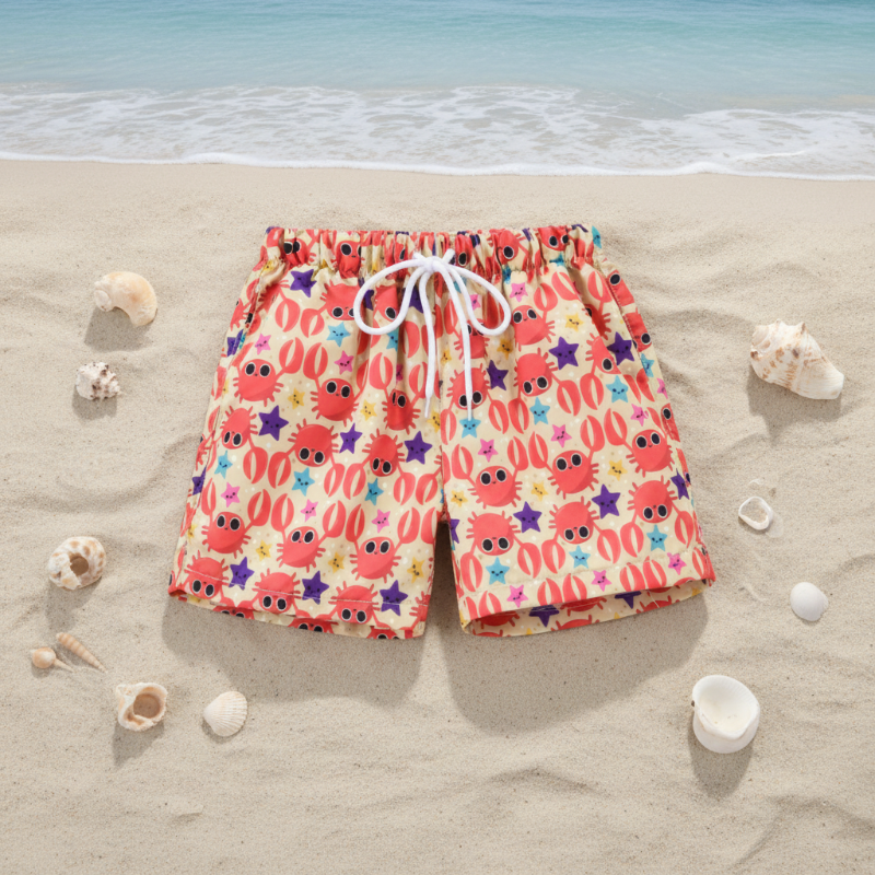 Beach Shorts – Let og legende – Tropiske badebukser til børn