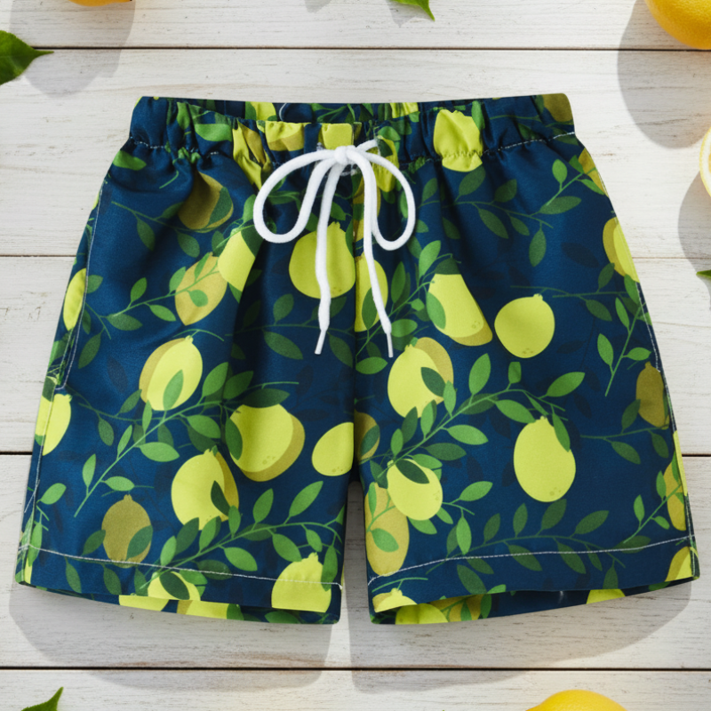 Beach Shorts – Let og legende – Tropiske badebukser til børn