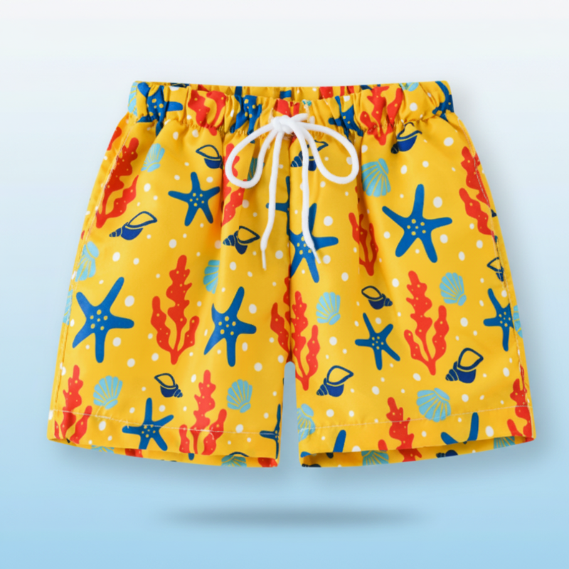 Beach Shorts – Let og legende – Tropiske badebukser til børn