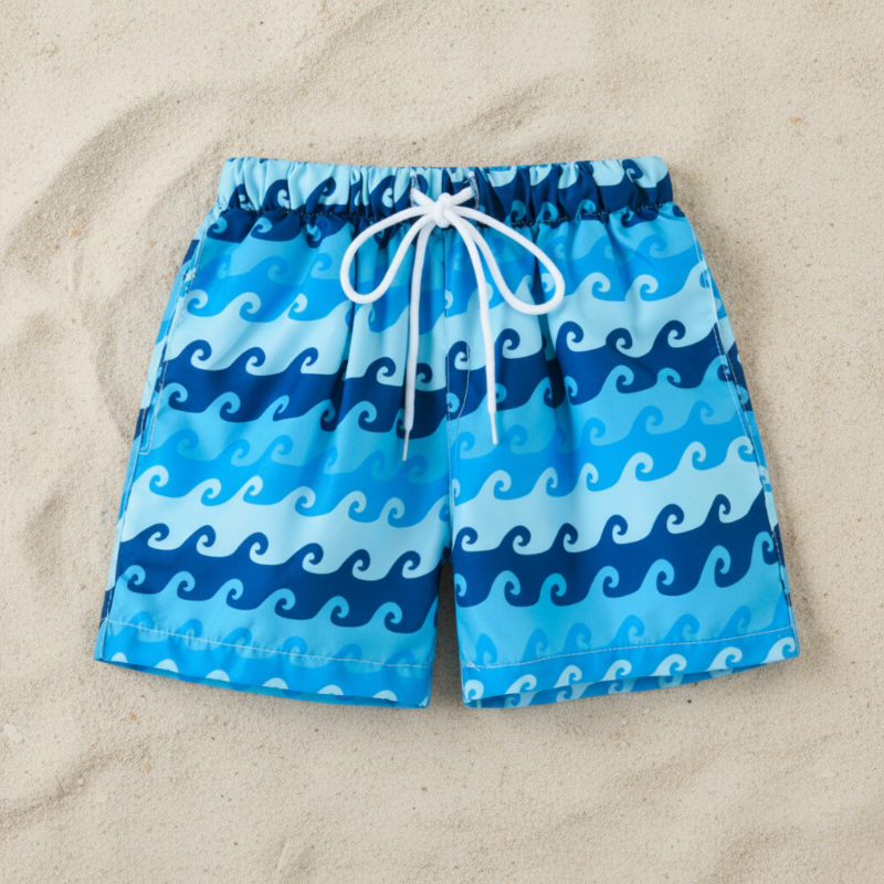 Beach Shorts – Let og legende – Tropiske badebukser til børn