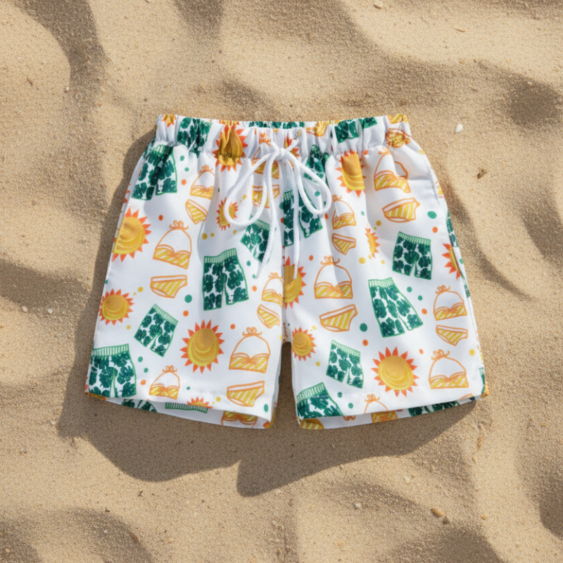 Beach Shorts – Let og legende – Tropiske badebukser til børn