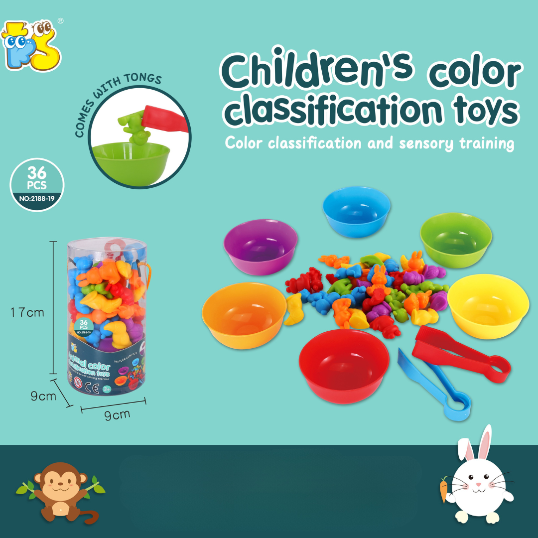 Rainbow Teddy Bears Toys™ - Pædagogisk og kreativ - Regnbue-tællebjørne