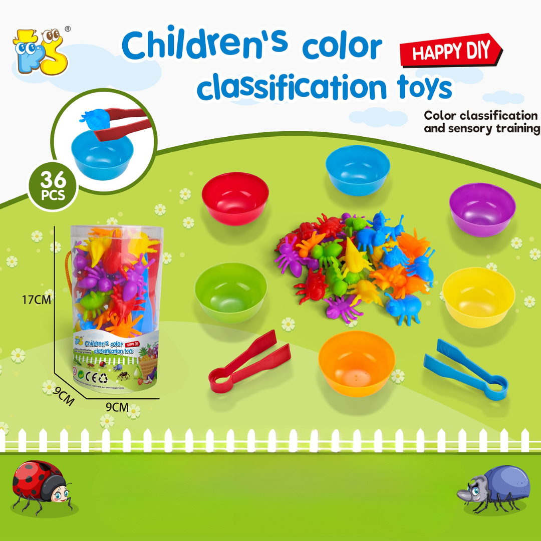 Rainbow Teddy Bears Toys™ - Pædagogisk og kreativ - Regnbue-tællebjørne