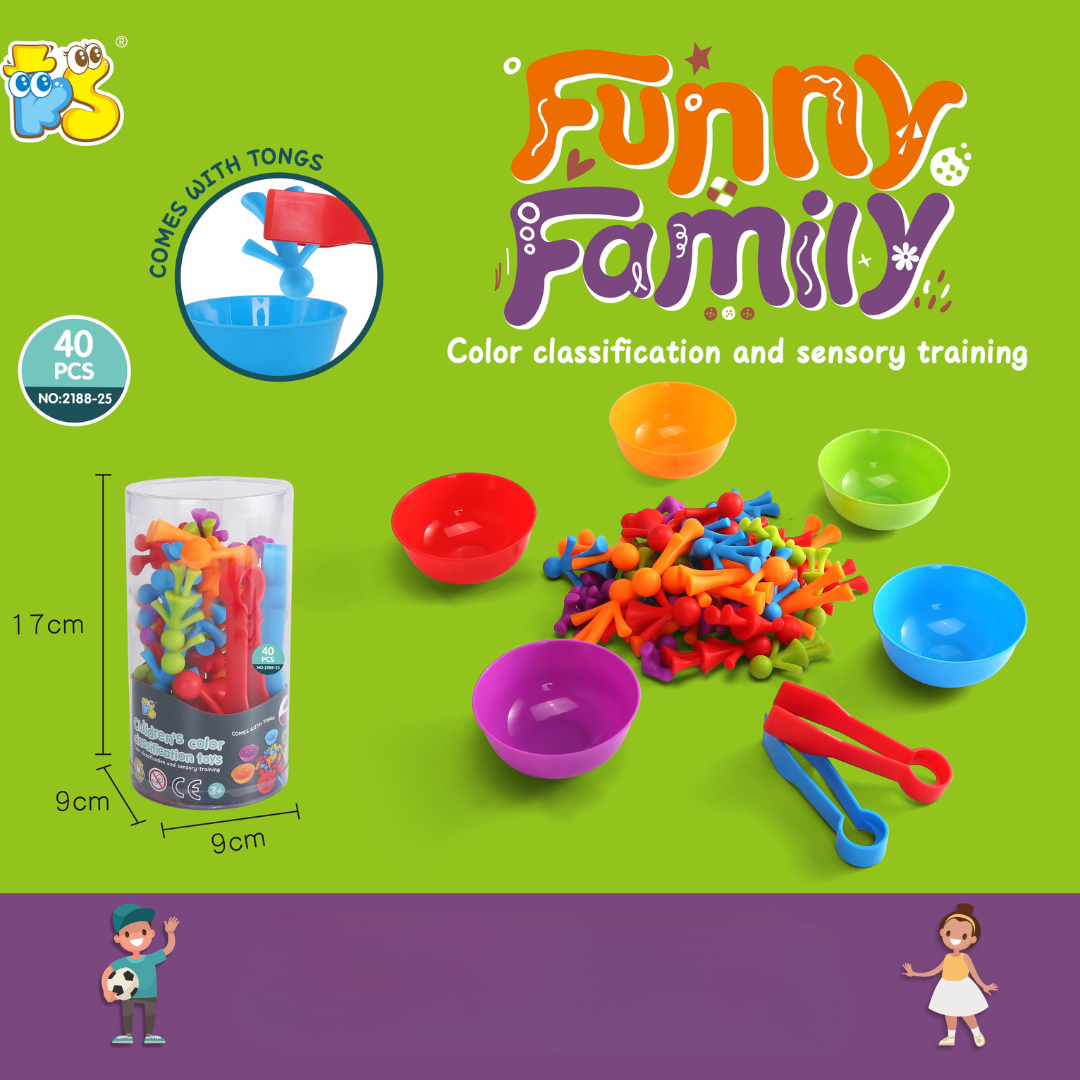 Rainbow Teddy Bears Toys™ - Pædagogisk og kreativ - Regnbue-tællebjørne