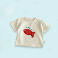 Thumbnail for LittlePatch – Tegneserie & Sjov  – Børnet-shirt med tegneserie-patches