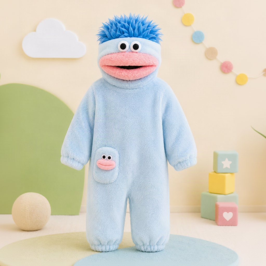 LittleMonster – Behagelig & sød – Børne-onesie med sjovt monster-motiv