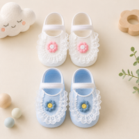 Thumbnail for SweetFeet – Blødt & sødt – babysokker med blomster og blonder