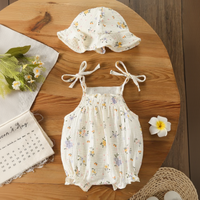 Thumbnail for LittleBlossom – Sommerlig komfort og stil – Baby-bodysuit med hue