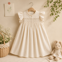 Thumbnail for Sleeveless Dress – Elegant og behagelig – Kjole med blonderkrave