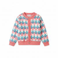 Thumbnail for CozyCardi – Blød & Varm – Strikket Cardigan med Søde Prints