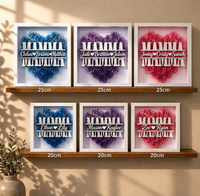 Thumbnail for Personalized Rose Shadow Box – Unik morsdagsgave – Personlig skyggeboks med roser