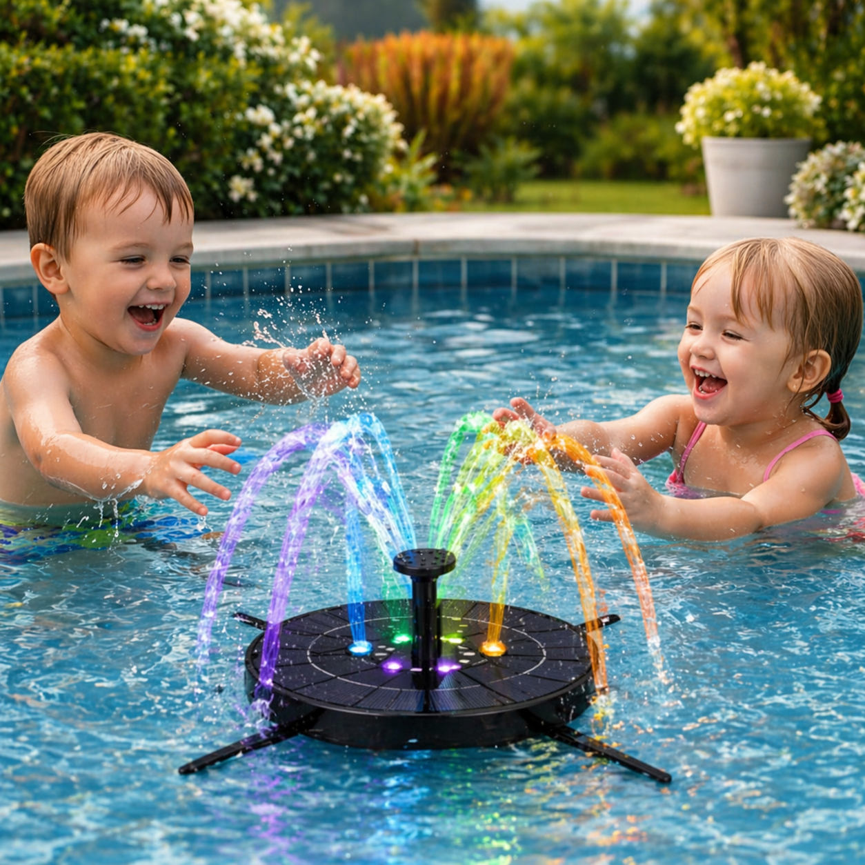 Solar LED Fountain Toy – Legende & interaktivt – Vandleg-springvand