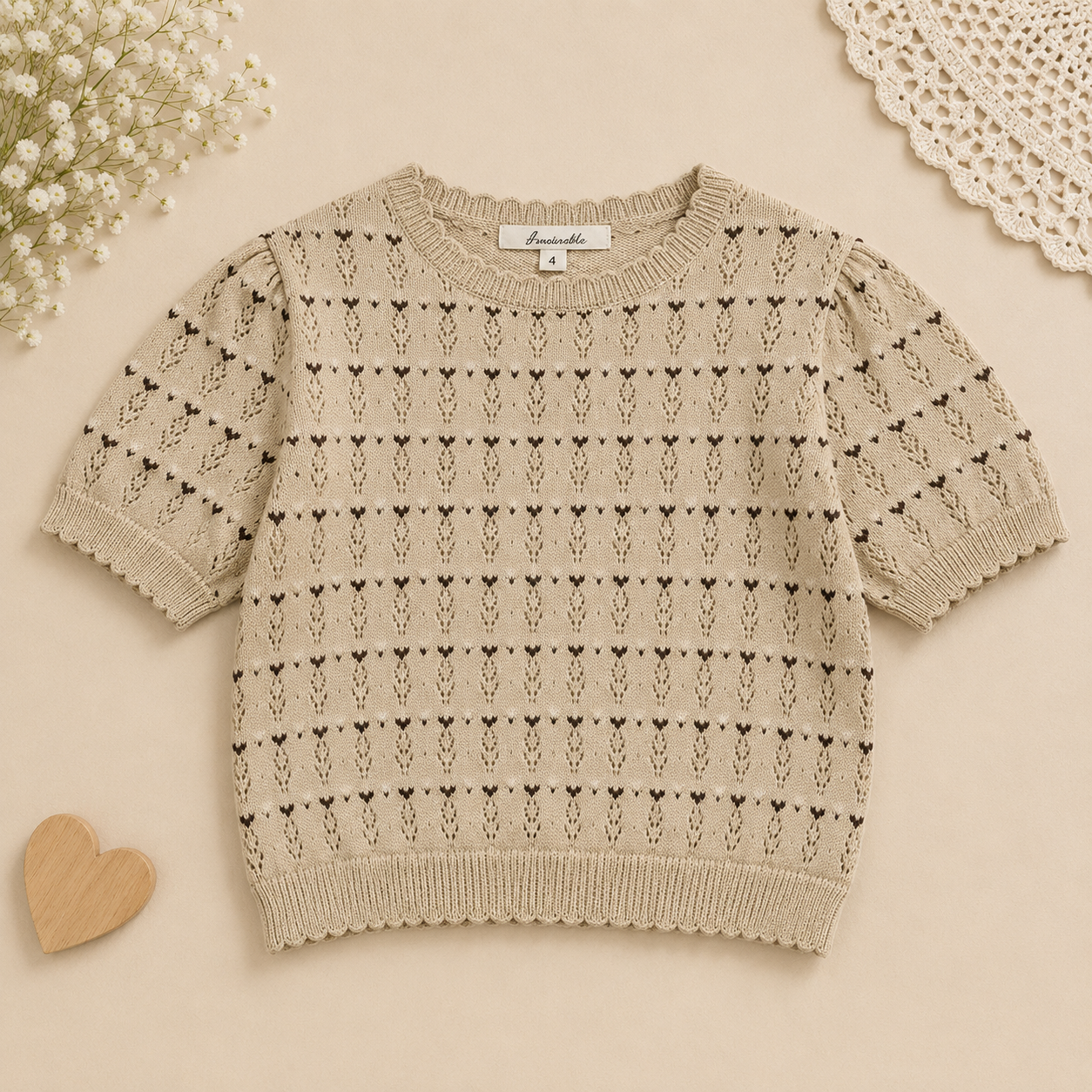 Girls Summer Fashion Top – Luftig & behagelig – Vintage-top til piger