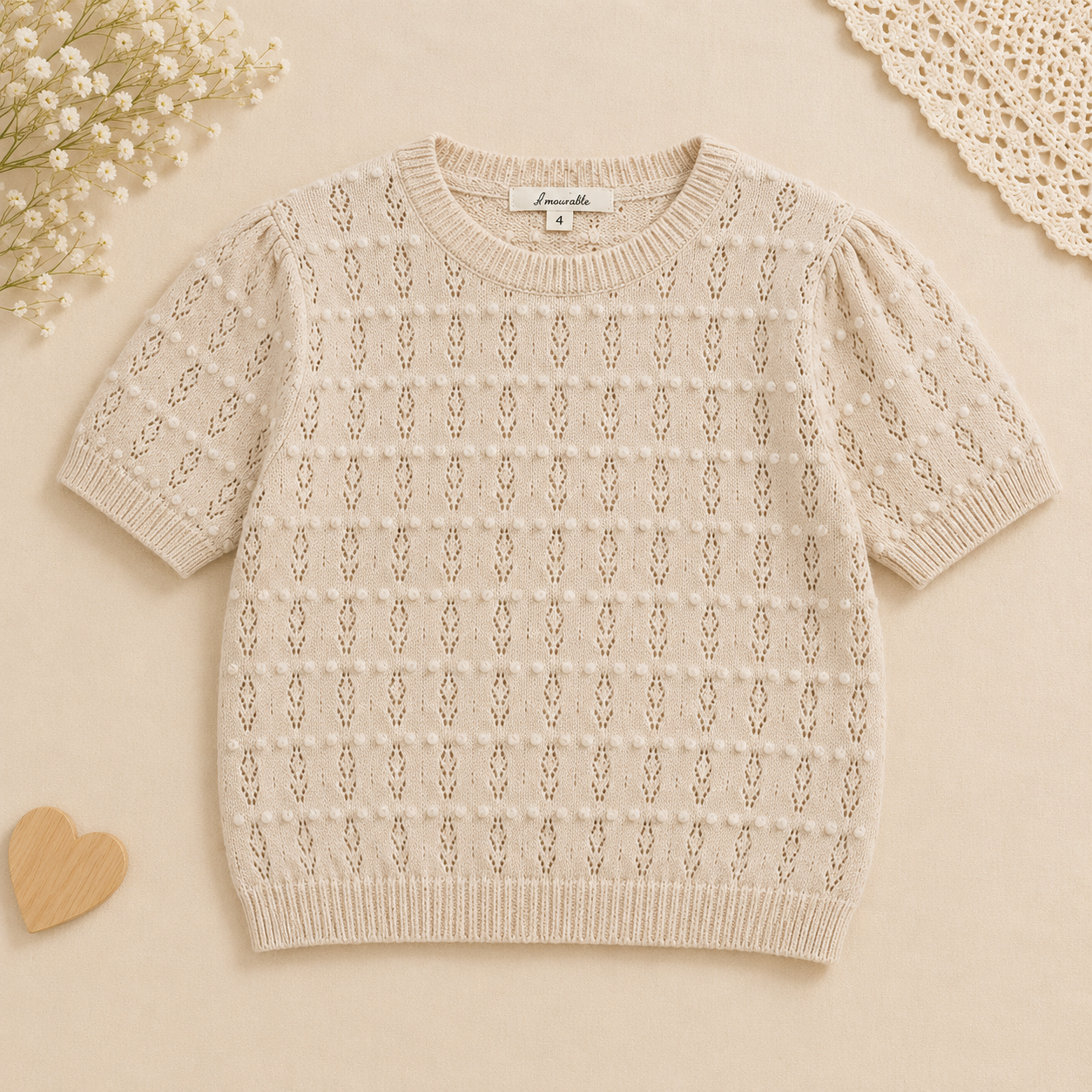 Girls Summer Fashion Top – Luftig & behagelig – Vintage-top til piger