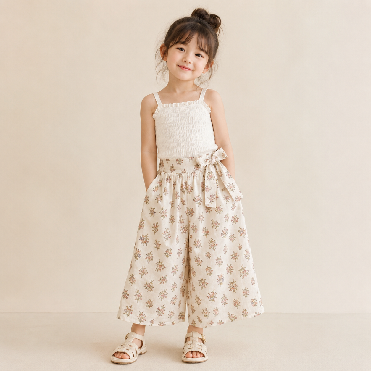 Chic Skirt & Wide Leg Pants – Elegant & komfort – Børnetøj i løs pasform
