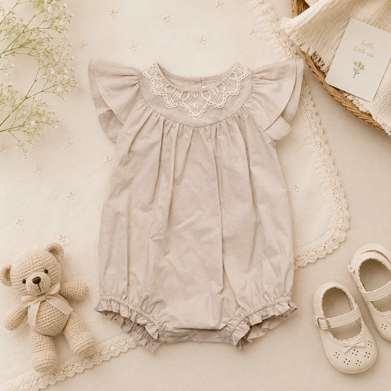 Vintage Rompers – Tidløs & blød – Baby-jumpsuit