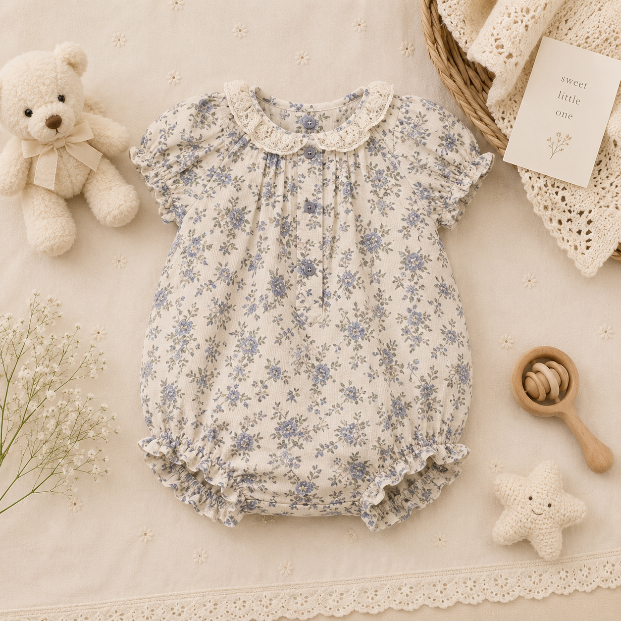 Vintage Rompers – Tidløs & blød – Baby-jumpsuit