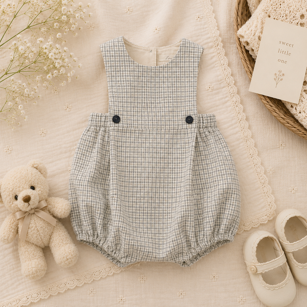 Vintage Rompers – Tidløs & blød – Baby-jumpsuit