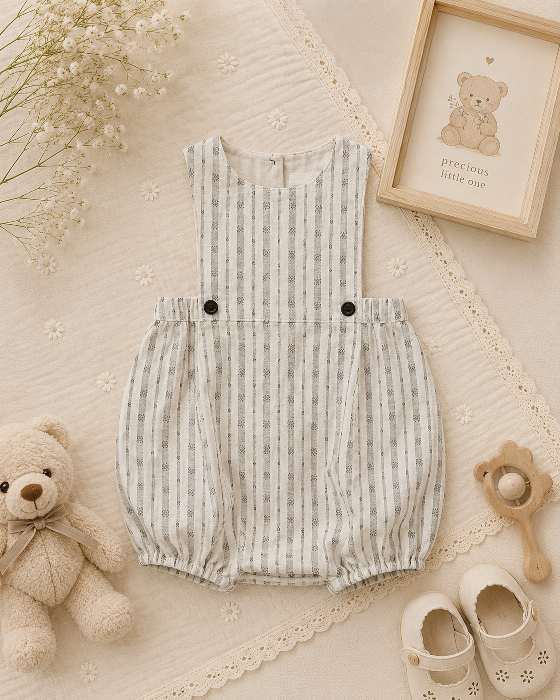 Vintage Rompers – Tidløs & blød – Baby-jumpsuit