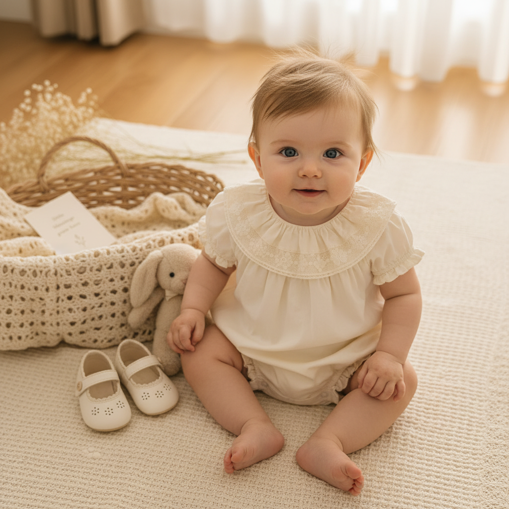 Vintage Rompers – Tidløs & blød – Baby-jumpsuit