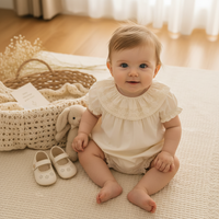 Thumbnail for Vintage Rompers – Tidløs & blød – Baby-jumpsuit