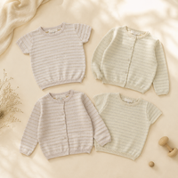 Thumbnail for Knit Top & Cardigan – Blødt og behageligt – Strikket skjorte og vest